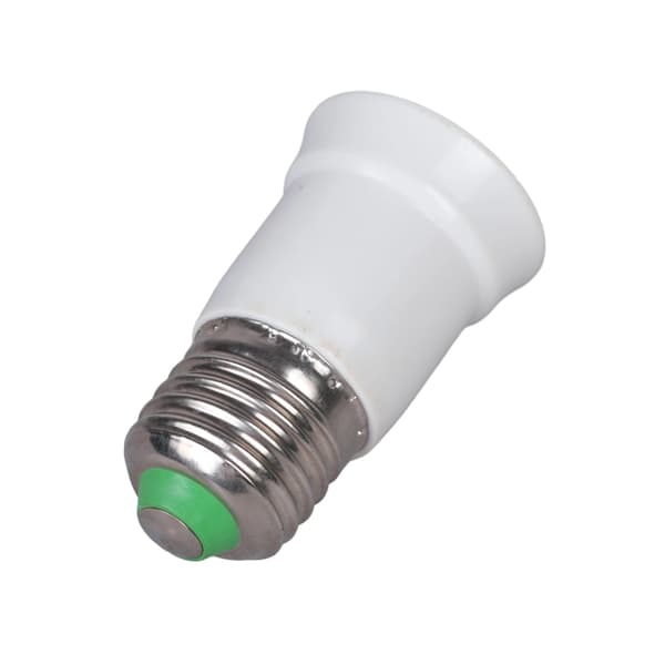2 STK E27 Lampefatningsforlænger E27 Lysfatning Egnet til LED-pærer 65mm