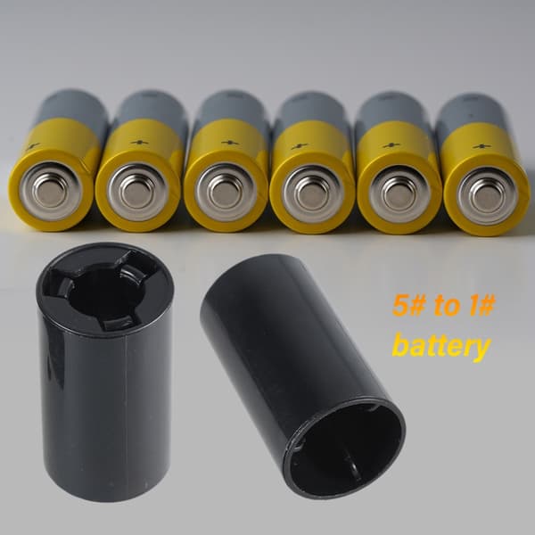 Bærbar AA til C batteriadapterkasse AA til C størrelse afstandsstykke til strømkonvertering