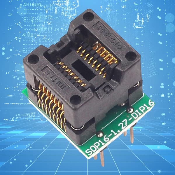 Brugervenlig Sop16 til Dip16 Ic Socket Adapter med Hurtig Indsættelsesmekanisme