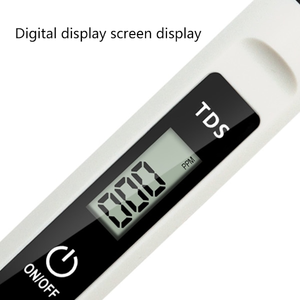 TDS-mätare Digital Vattenkvalitetstestare, TDS 0-9990PPM Digital Vattenhårdhetstestare för Dricksvatten