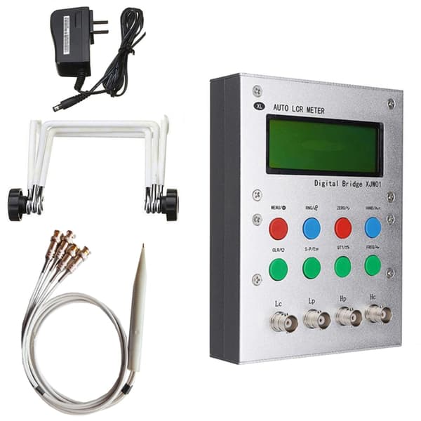 LCR Tester ESR Meter Digital Bridge LCD Display LCR Multimeter med Strømkabel 1