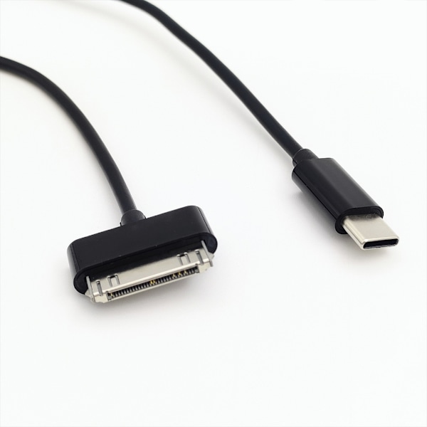 USB C till 30-pin kontaktkabel för effektiv laddning och dataöverföring för Phone 3G/3GS för Phone 4/4S White