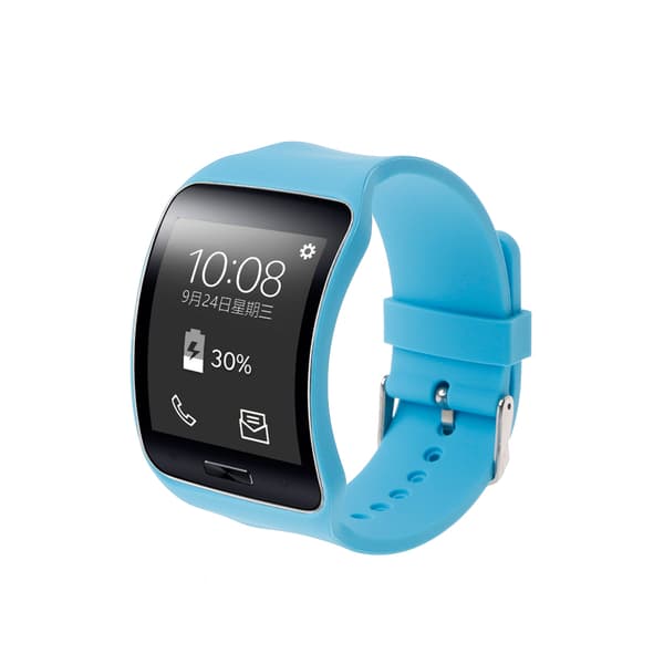 Silikone armbåndsrem erstatning til SM-R750 til Smartwatch White