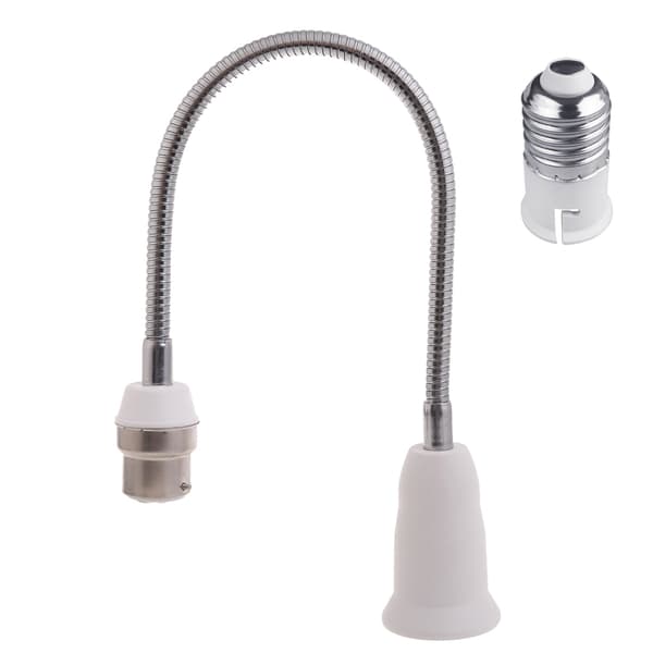 B22 - E27 -jatkoadapteri, 360 astetta säädettävä LED-lampun kanta 30cm