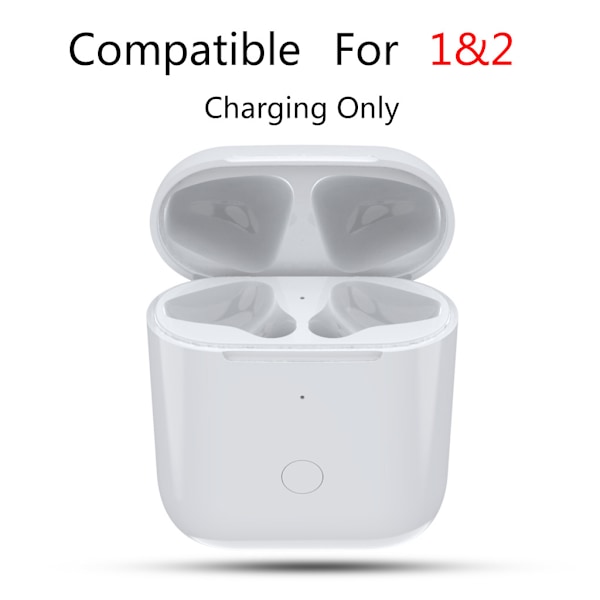 Trådlös laddningsbox lämplig för Airpods- 1 & 2 Perfekt laddare för fodral för Pods-ersättning