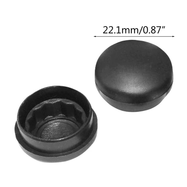 2 stk. sorte viskerarmboltdæksler til B5 B6 B7 Golf MK4 MK5 MK6 MK7