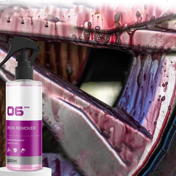 Effektiv jernforureningsfjerner efterlader billak pletfri og skinnende til køretøjer