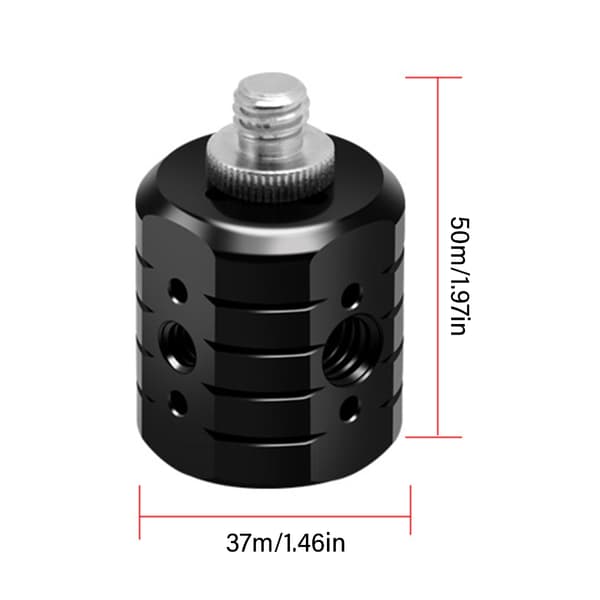 Stativgrensesnittadapter Stativskruehull Styreseter Stativfeste