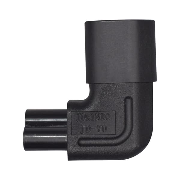 IEC320 C14 til C5 Strømstik Han til Hun Strømstik Adapter 10A 250V Bend down