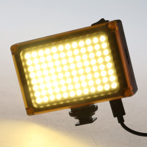 DVFT-96 LED Videoljus On-Camera Fotografi Ljuspanel Ljuspärlor Dimbar