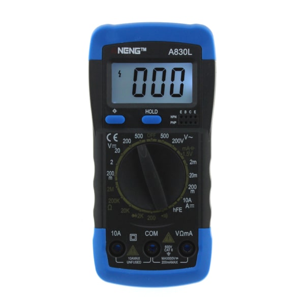ANENG A830L Digital Multimeter LCD för DC AC Spänning Diodfrekvens Multitester