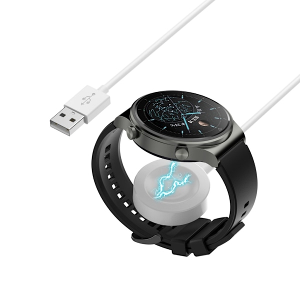 Trådlös laddningskabel för Watch GT5/GT4/GT2 46mm 41mm Smartwatch Laddningsadapter Ersättning Laddningsdocka Ställ White - Split