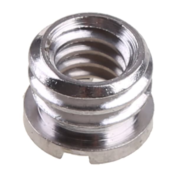 Hurtigadapter Konverter til Lysstativ Speedlight 3/8 Tommer Stud til 1/4 Tommer White Color 45661