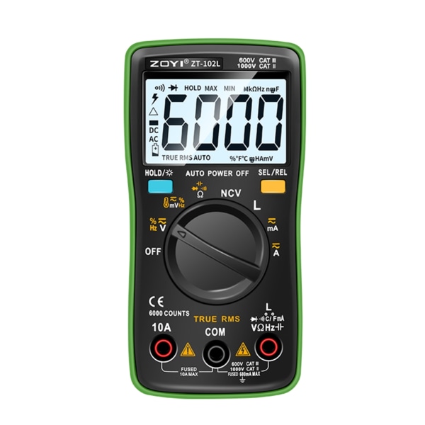 Pålitlig induktansmätare Automatisk 60H-mätning Anti-buring Multimeter ABS standard 60H inductance sensor