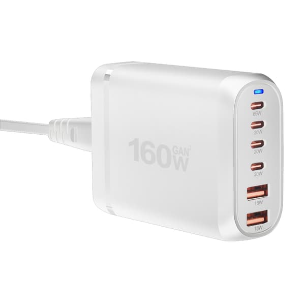 Høyeffektiv USB C-lader PD-lader for intelligent ladeelektronikk White UK
