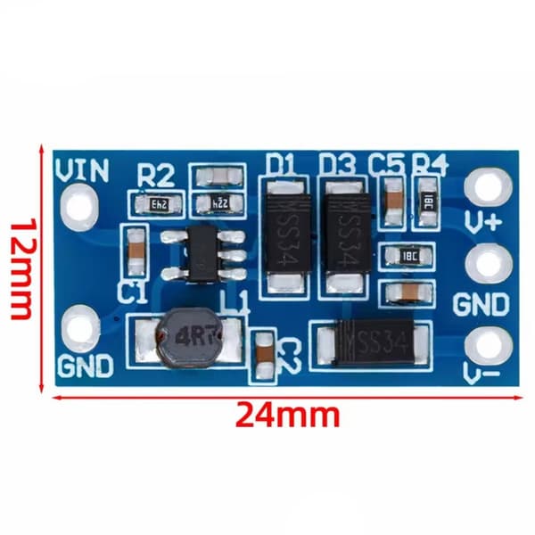 Boost Konverter Modul DC2.8V~5.5V Til ±12V 50MA til 18650 Lithium Batteri 1pc