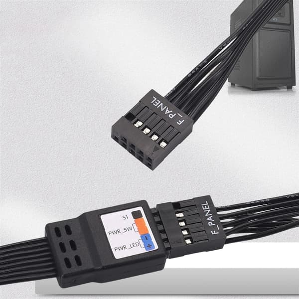 Førsteklasses 2-pins til 9-pins frontpaneladapterkabel for PC-bygging og reparasjon 50cm