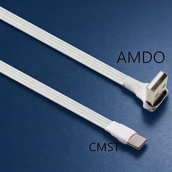 20-300 cm fladt USB 2.0 til Type C opladerkabel 6 længder til flere enheder 2m - AMDO CMUP