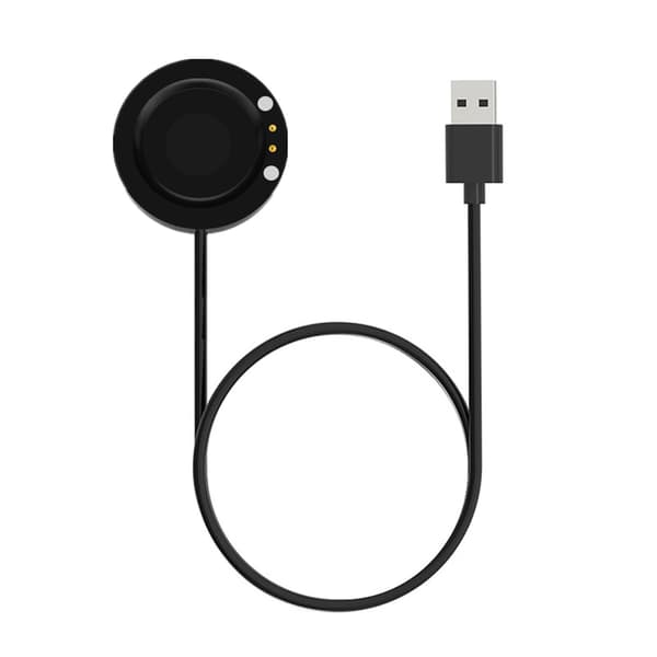 Magnetisk strømadapter Smartwatch opladerkabel oplader ledning dockstation til W66 Black
