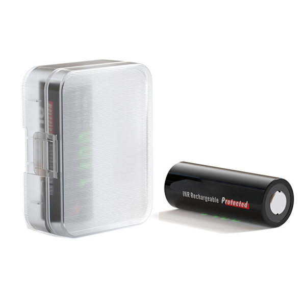 Durability18500 Batterifodral, Bärbar Hårt Plastfodral Damm- & Fuktsäkert Förvaringslåda för 18500 Batteri Utomhusbruk