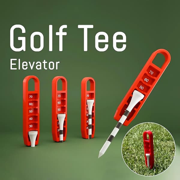Plastjusteringer Tees Højdejustering Golf Tees Højde Måler Elevator White