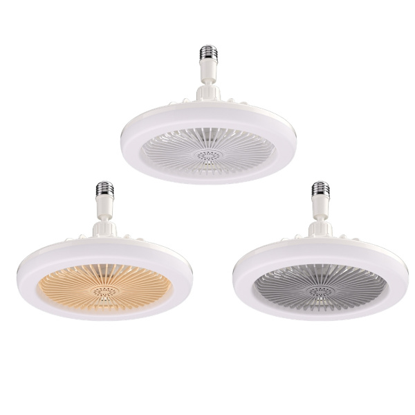 30W LED Loftlampe med Ventilator E27 Multifunktionel Tre Arbejdsindstillinger Ventilatorlampe med Aromaterapi Tabletter Grey