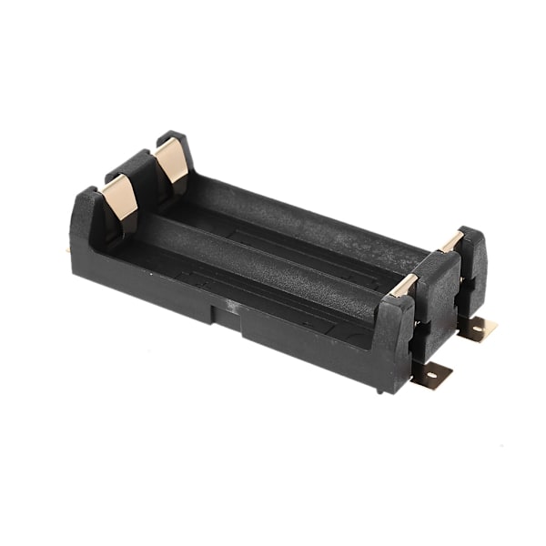 Svart Batterilåda AA SMD Batteriorganisator för Fackbehållare med 2 Fack Vattentät Batterilåda