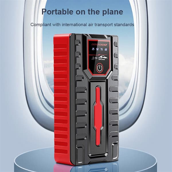 Luftkompressor Jump Starter Power Bank Bilbatteri Booster Lader 12V Start null - Simple Toolbox Set