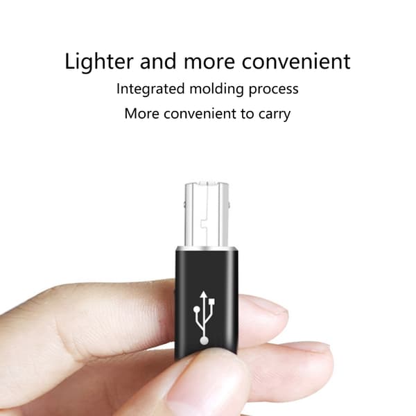 USB C Hun til USB Firkantet Han Adapter Type C til USB Oplader Konverter USB null - Elbow silver