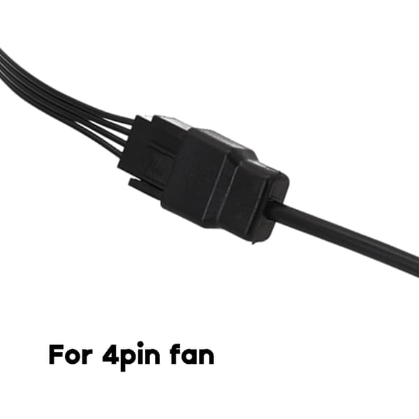 Effektiv 4-pin USB Laptop Køleventilator Kabel USB til 4-pin 3-pin Ventilator Strømforsyning 100