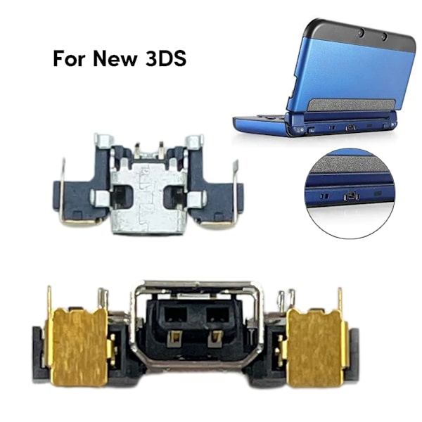 Strömportskontakt för New 3DS XL LL/NEW 3DS/New 2DS XL Nätadapterkontakt