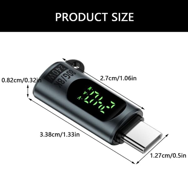 240W USB C-forlenger USB C-adapter for sømløs data- og videotilkobling White