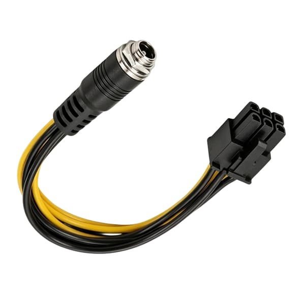 Flexibel PVC GPU-strömkabel DC5.5X2.1Mm till 6Pin 6+2Pin Säker och stabil ström 6PIN
