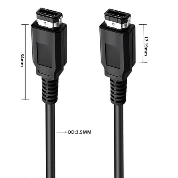 Premium Game Link-kabel understøtter to-spiller-drift 1,8 m til spilkonsol