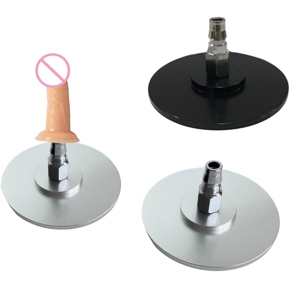 Sugkoppsbasadapter för Vac U Lock-maskin med snabb luftanslutning presenter Silver 10cm