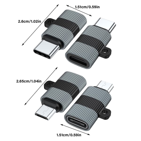 USB C Naaras - MicroUSB Uros Adapterit Type C - MicroUSB Laturi Adapterit Puhelimelle null - Android male