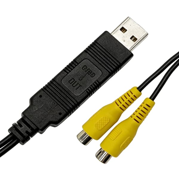 USB til CVBS video output enhed til tilslutning af bilradio nakkestøttemonitor