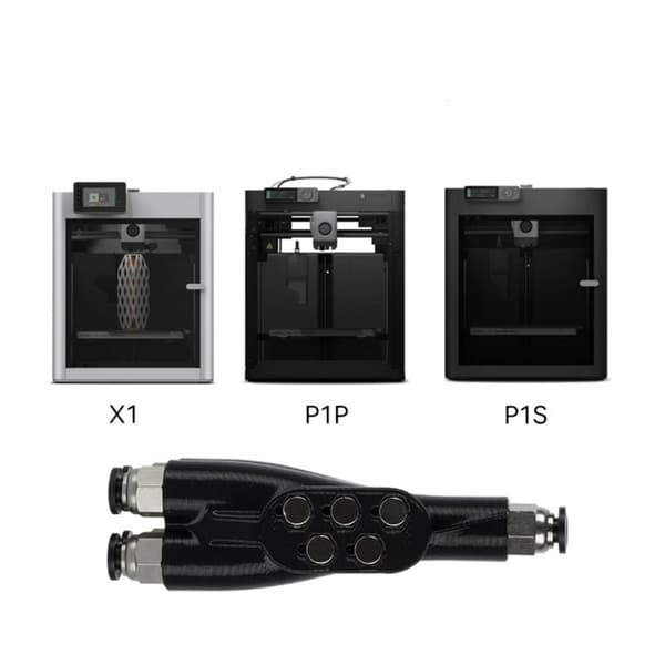 Til Lab X1C P1P/S 4-i-1 PTFE Adapter 3D Printer Tilbehør Slangeforbindelser til Lab 3D Printere Tilbehør