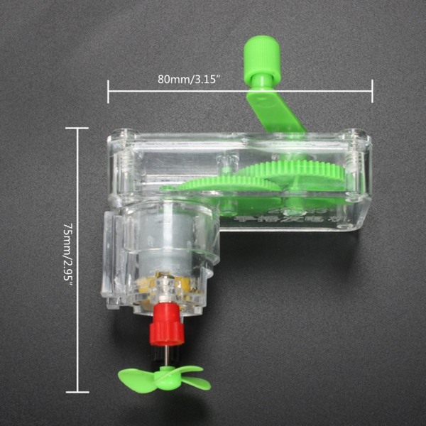 Mini Science Manual Generator Elektricitet Vetenskapligt experiment Utbildningsleksak