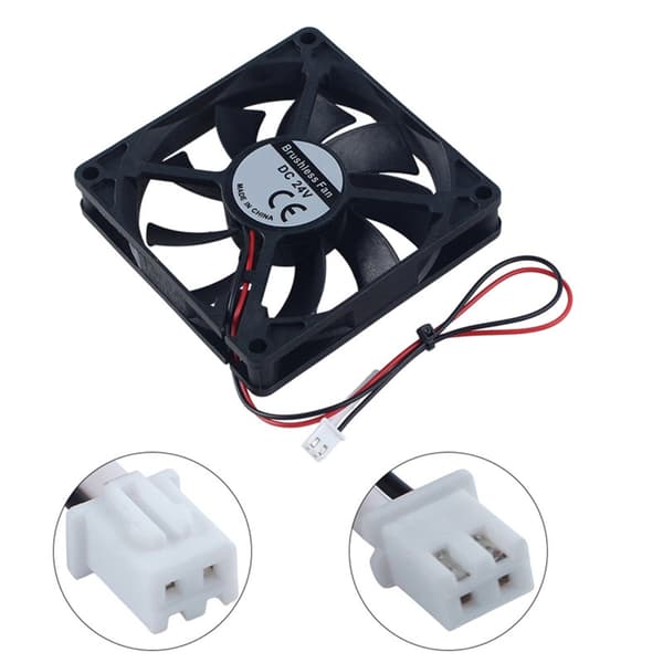 Stille 24V køleventilator til 3D-printere til S1 S1C-modeller Børsteløs køleventilator 80×80×15Mm