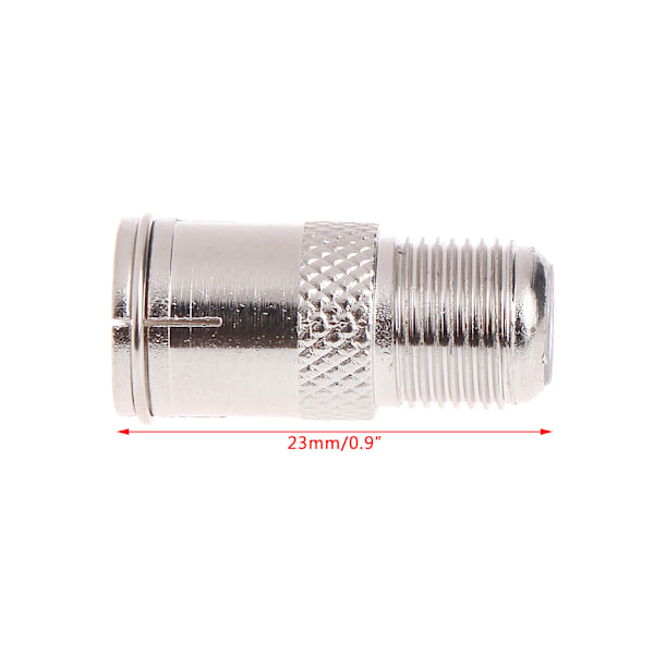 10 st Quick Fit F-kontakt hane-kontakt till hona-adapter - Tryck på RF koaxial