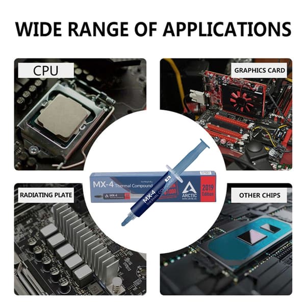 Kølepasta 8g MX4 Kølepasta Processor Til PC CPU GPU Printer Køling Og Varmeafledning Applikationer MX-4