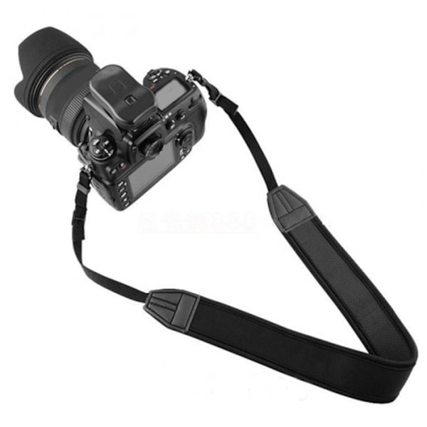 Universal SLR-kamerarem, justerbar nackrem, högelastiskt skum, 56 cm total längd, slingrem