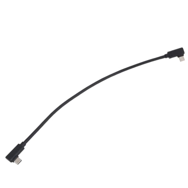 USB C til USB C-kabel 60W, USB C-opladerkabel hurtigopladning retvinklet 10 Gbps datakabel til smartphone bærbar computer