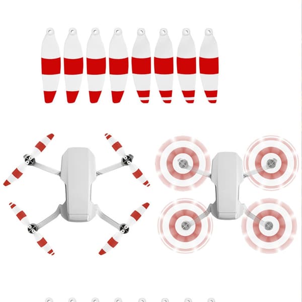Reservedel 4726F Propeller Vingespids Propeller Tip til Mini Red and white 8g