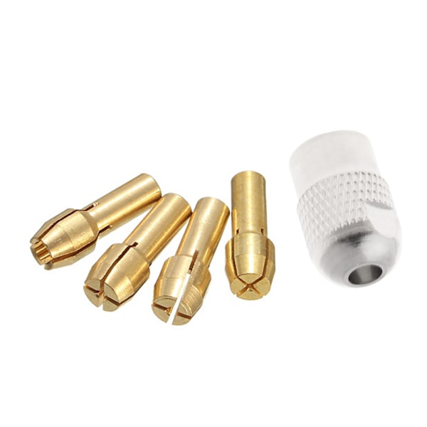 10 st Brass Borrchuck Collett Bits för Rotationsverktyg 0,5-3,2 mm 4,3 mm Skaft