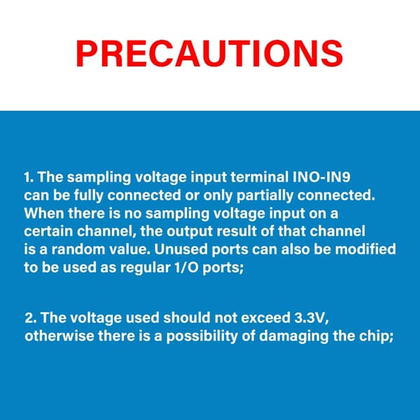 Exakt STM32 12-bitars AD-samplingsmodul 10-kanals ADC med USB-anslutning