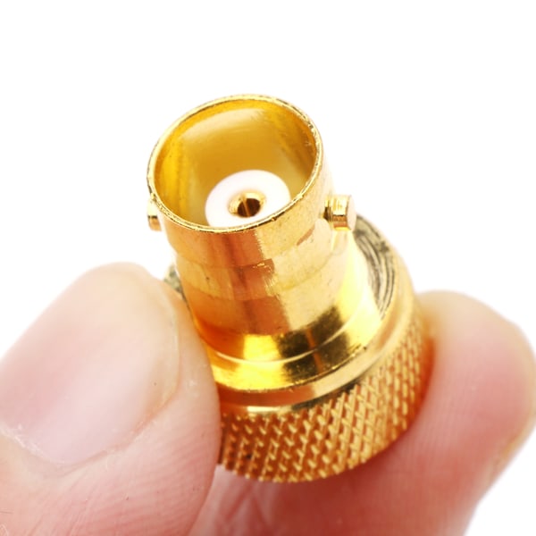 BNC Honkontakt till SMA Hankontakt RF-kontakt Koaxialomvandlare Adapter Rakt