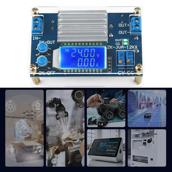 DC5.3V til 32V 12A Step Down Spændingsregulator med Præcis LCD-skærm til Laboratorium