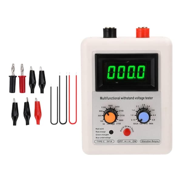 Multifunktionsmåler Diode Triode Spændingskapacitetsmåler Modstå Spændingstester IGBT Transistor Tester 50-3700V Green